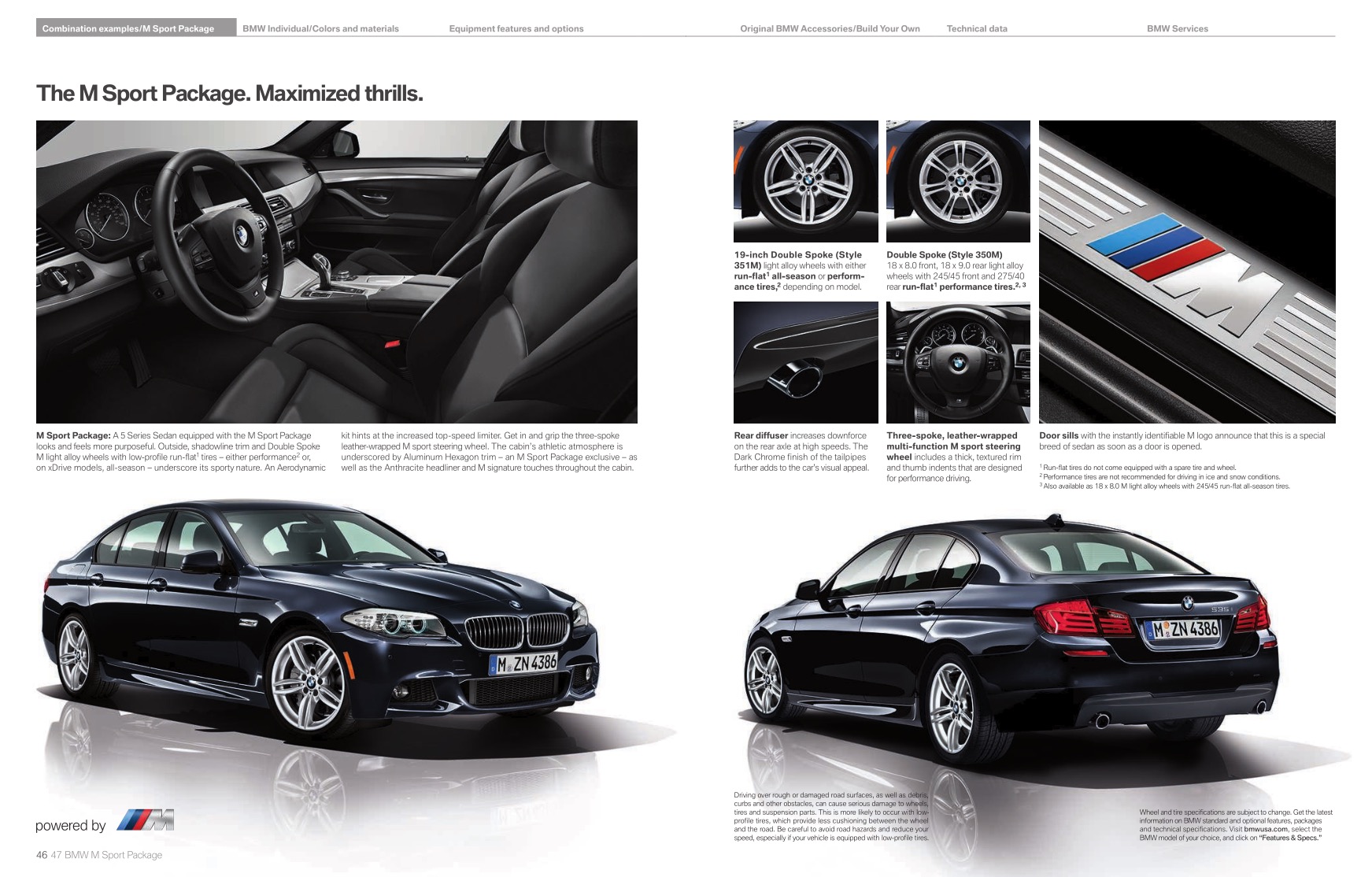 2013 BMW 5-Series Brochure Page 21